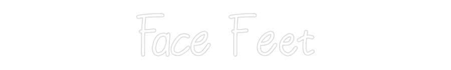 Individuelles Neon: Face Feet