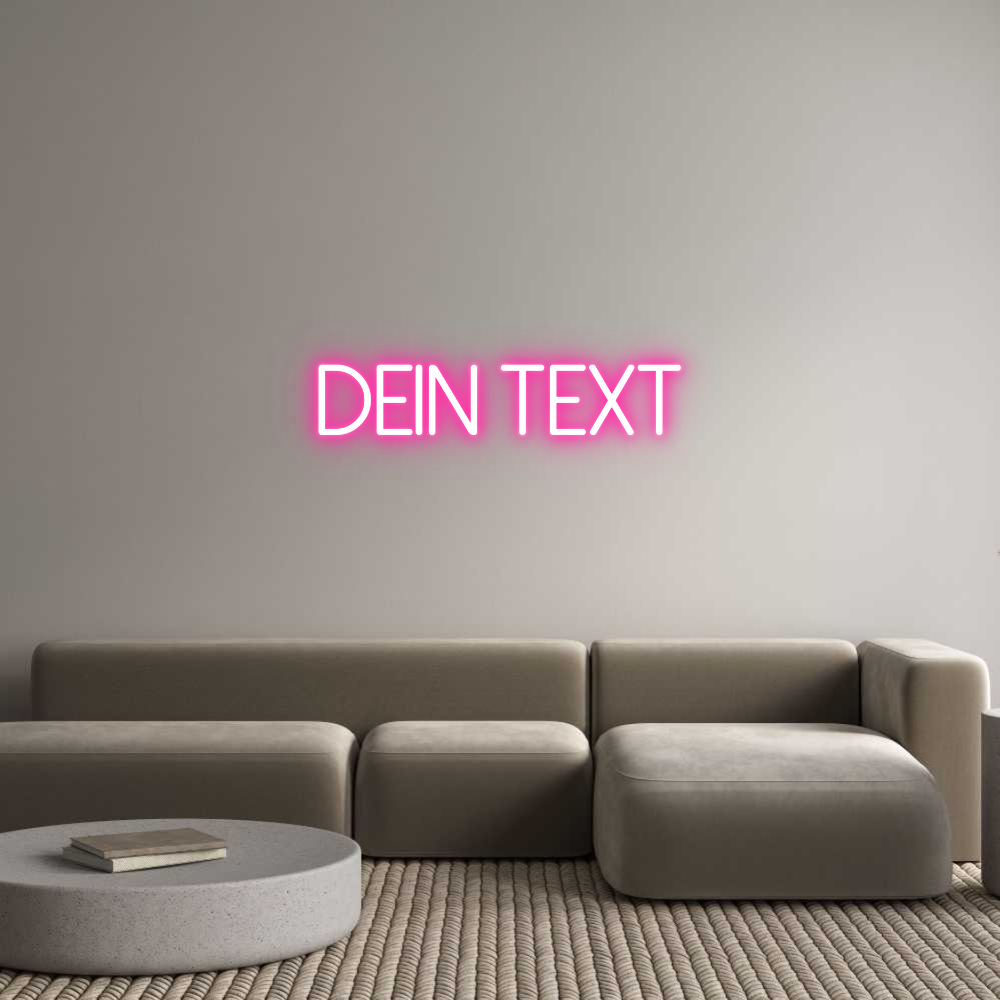 Individuelles Neon: Dein Text