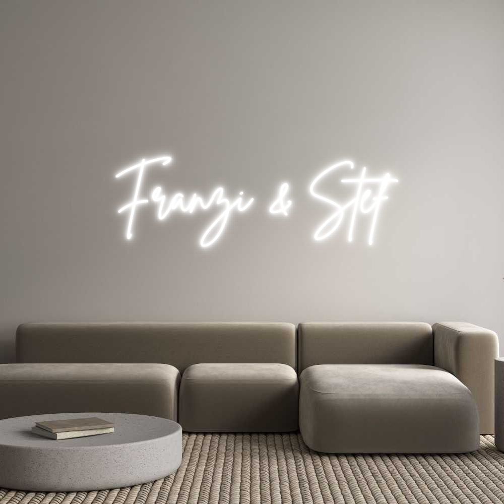 Individuelles Neon: Franzi & Stef