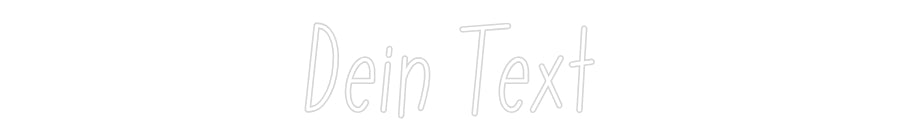 Individuelles Neon: Dein Text