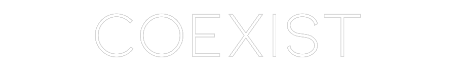 Individuelles Neon: Coexist