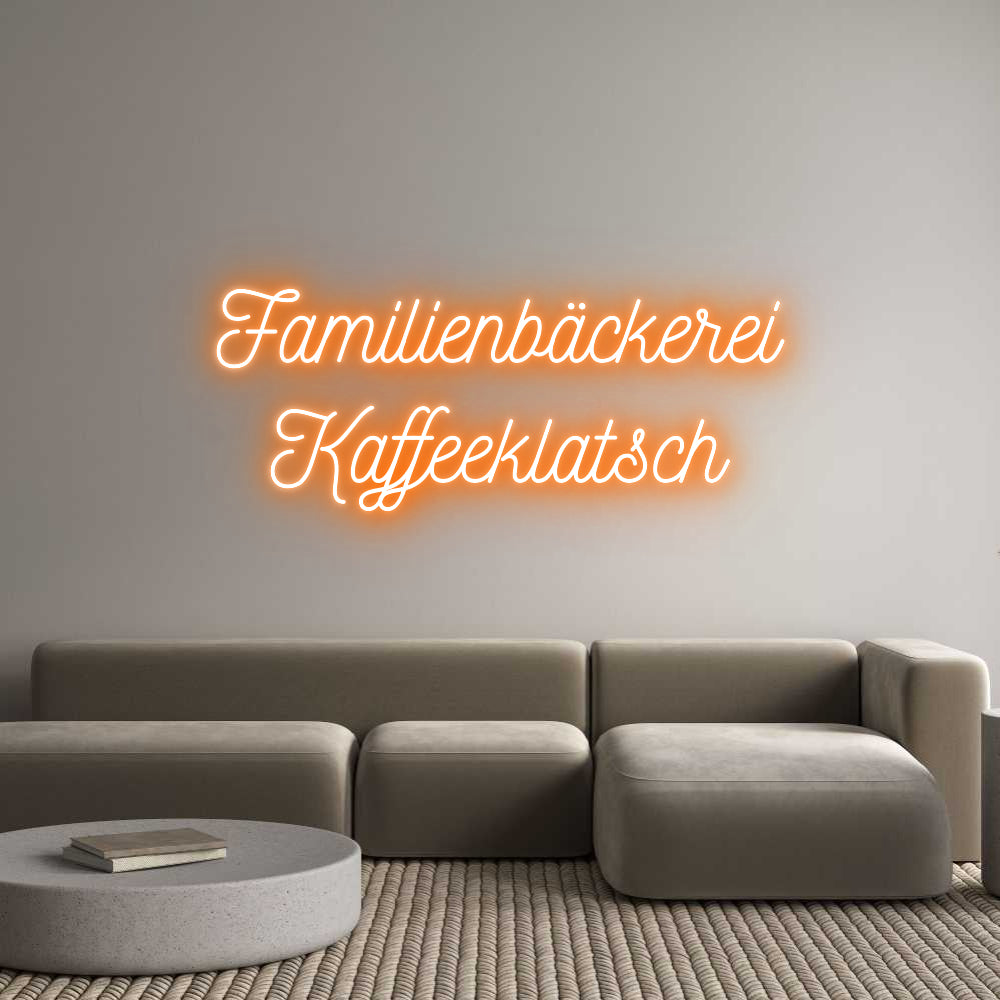 Individuelles Neon: Familienbäcke...
