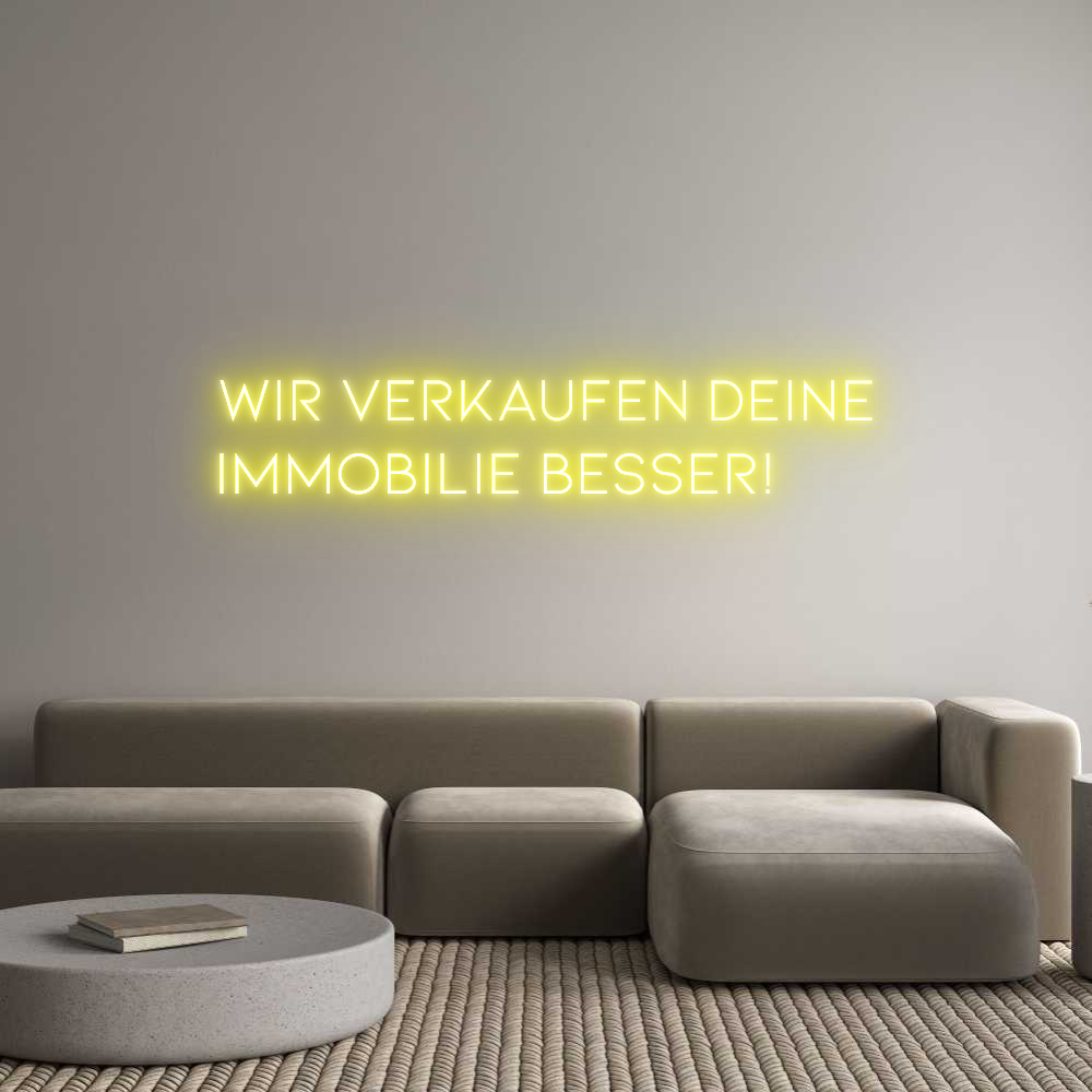 Individuelles Neon: Wir verkaufen...