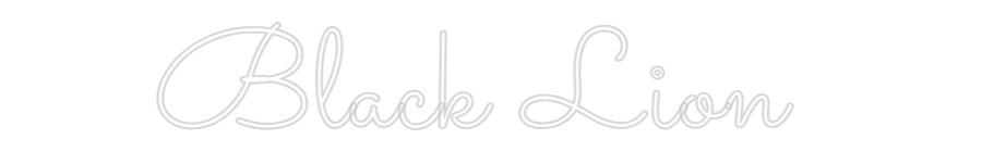 Individuelles Neon: Black Lion