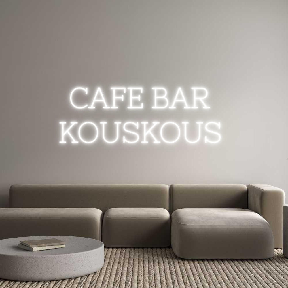 Individuelles Neon: CAFE BAR 
KO...