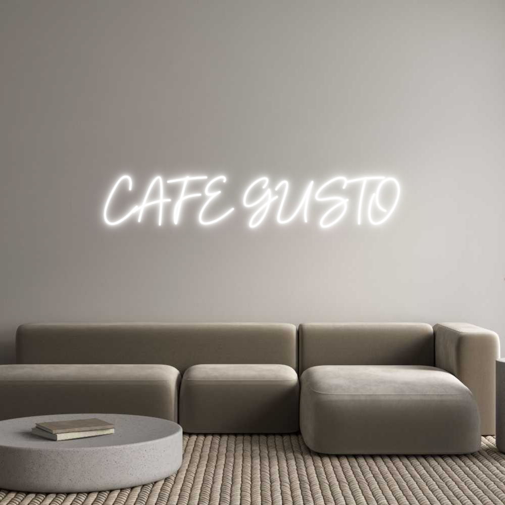 Individuelles Neon: CAFE GUSTO