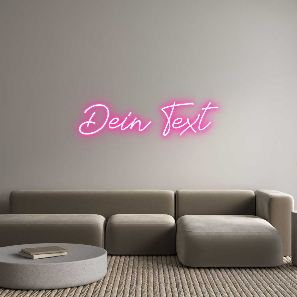Individuelles Neon: Dein Text
