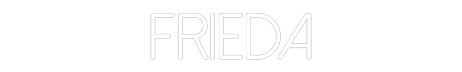 Individuelles Neon: Frieda