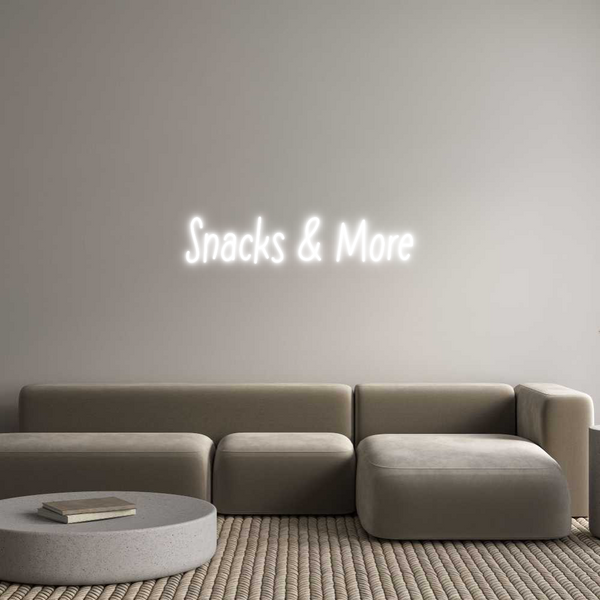 Individuelles Neon: Snacks & More