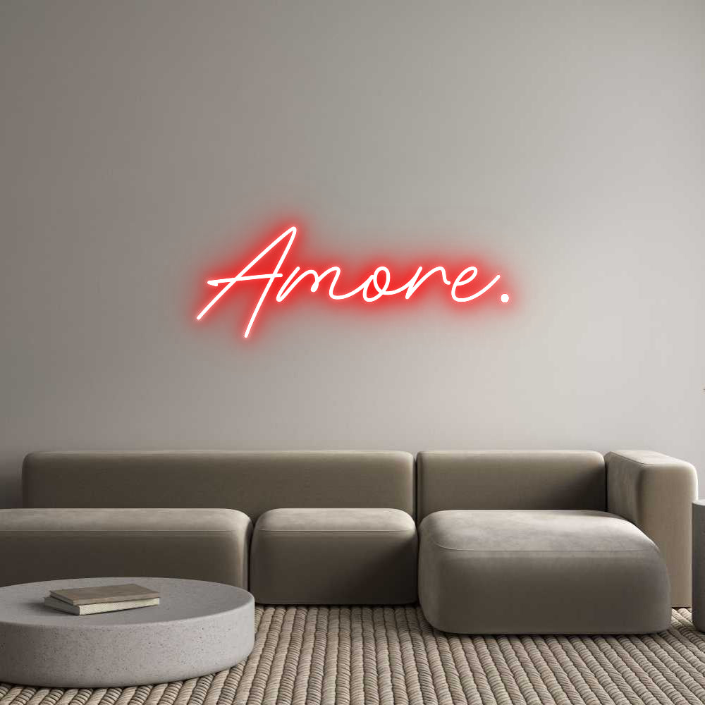 Individuelles Neon: Amore.