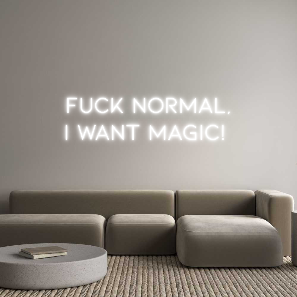 Individuelles Neon: FUCK NORMAL,...