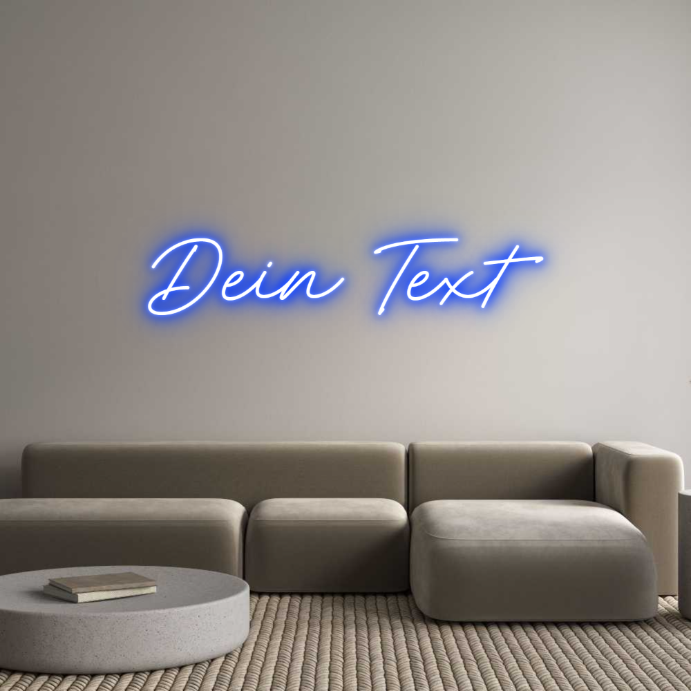 Individuelles Neon: Dein Text