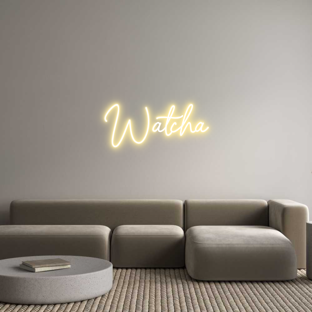 Individuelles Neon: Watcha