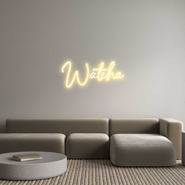 Individuelles Neon: Watcha