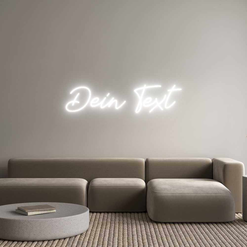 Individuelles Neon: Dein Text
