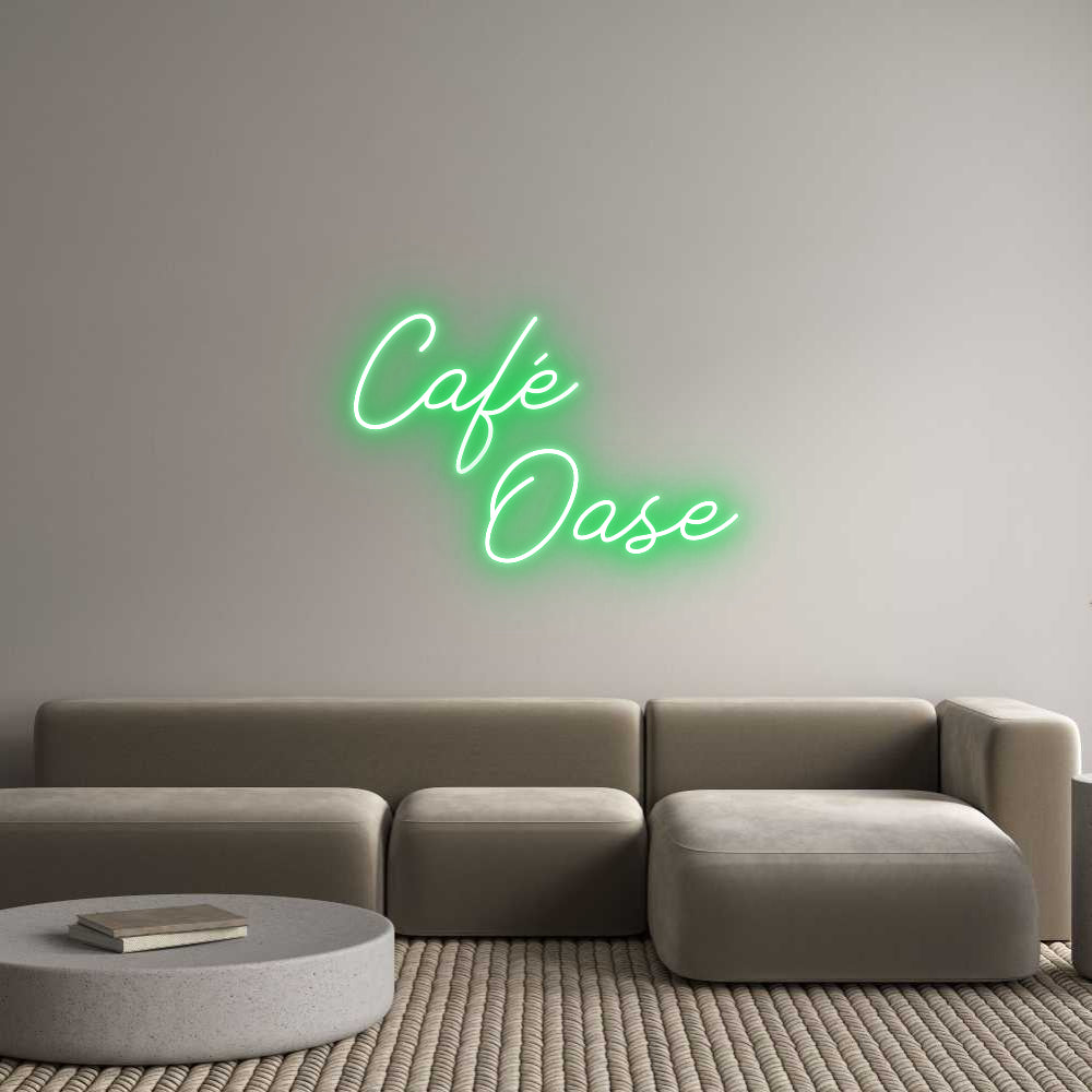 Individuelles Neon: Café 
    Oase