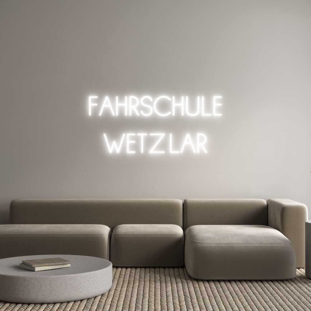 Individuelles Neon: FAHRSCHULE
W...