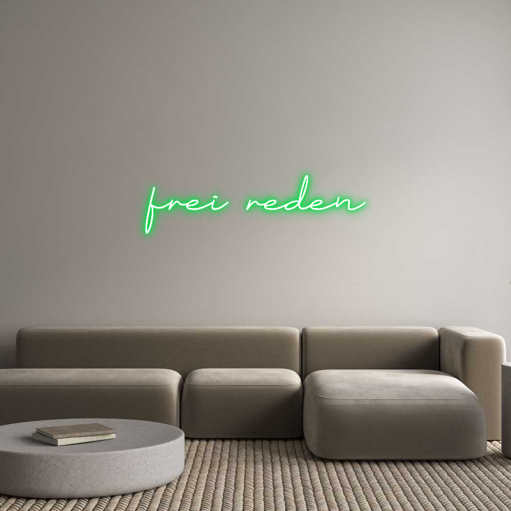Individuelles Neon: frei reden