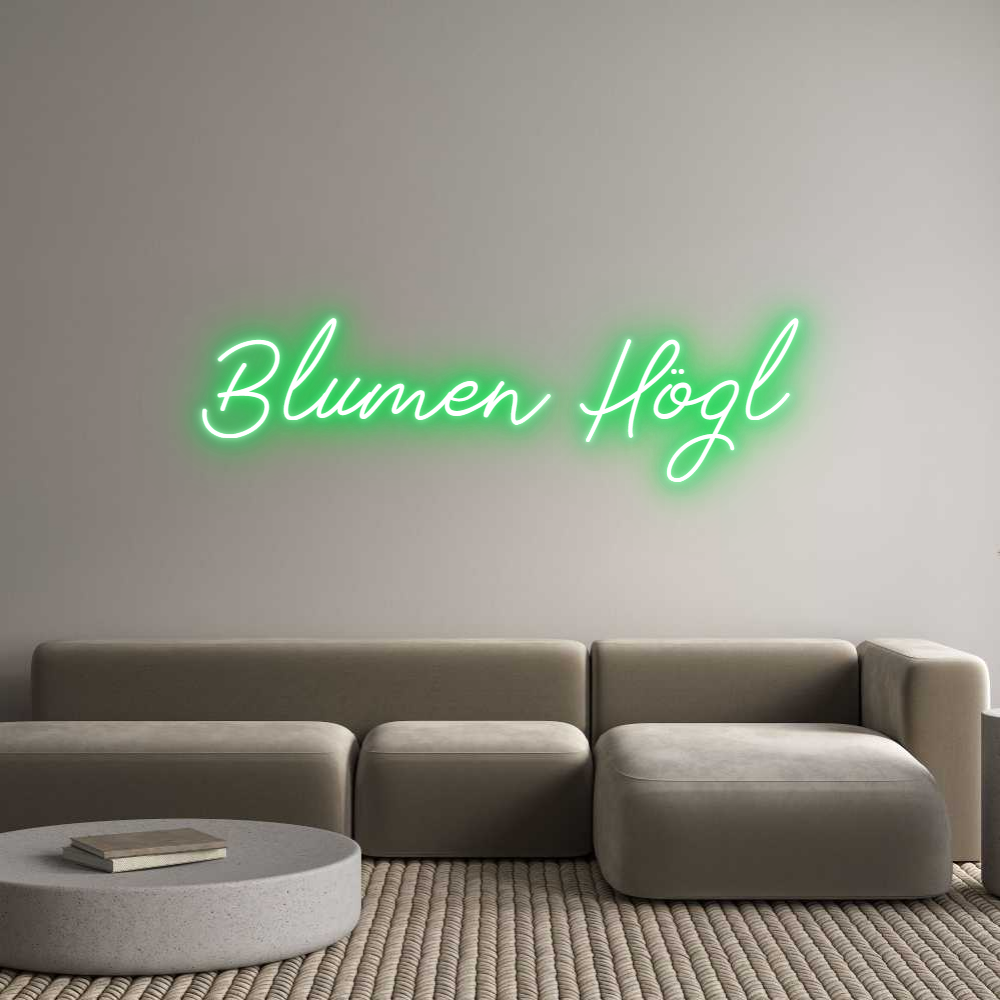 Individuelles Neon: Blumen Högl