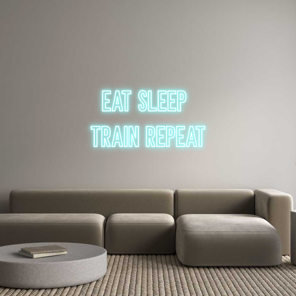 Individuelles Neon: Eat Sleep 
T...