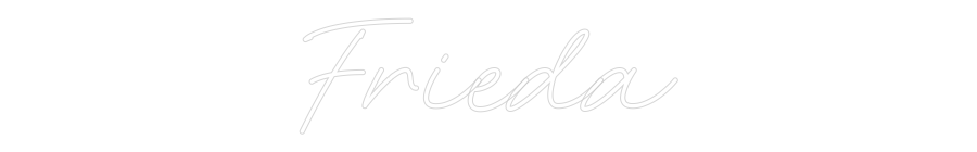 Individuelles Neon: Frieda