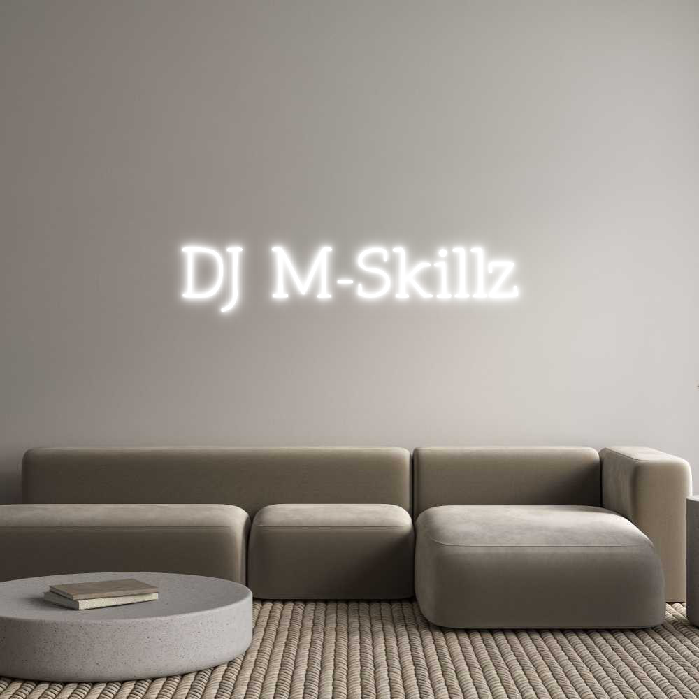 Individuelles Neon: DJ M-Skillz
