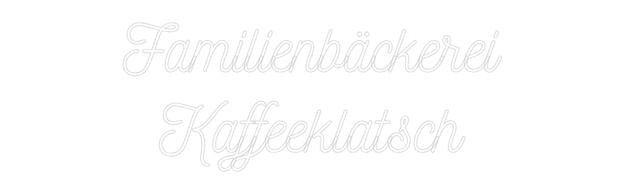 Individuelles Neon: Familienbäcke...