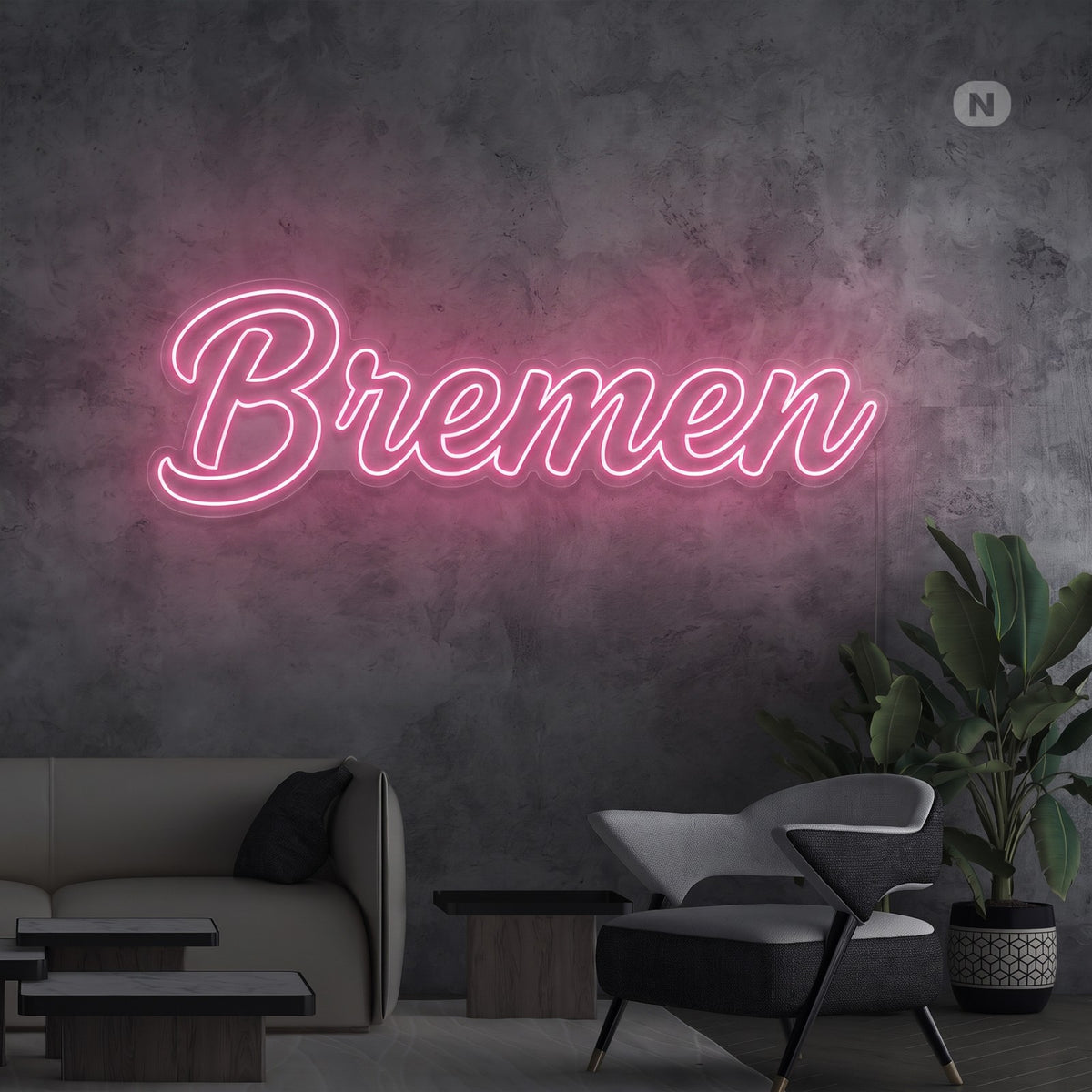 Toilet neon sign
