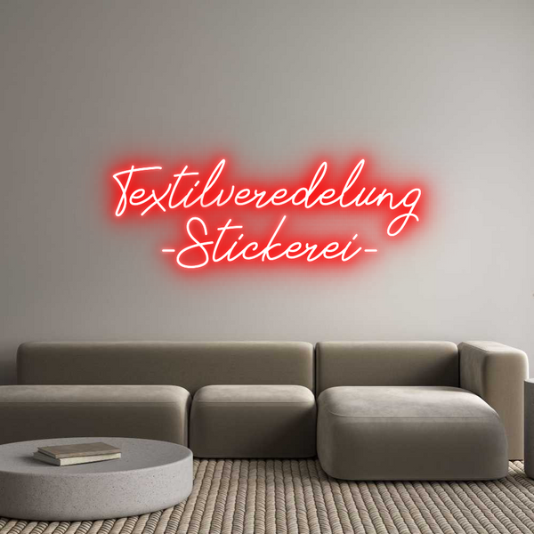 Individuelles Neon: Textilveredel...