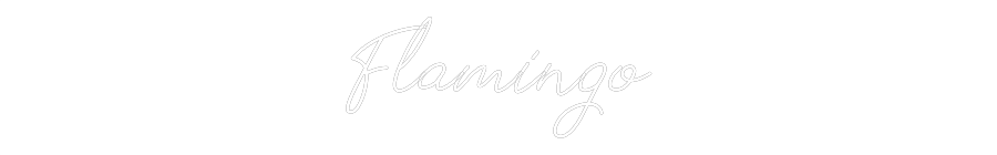 Individuelles Neon: Flamingo