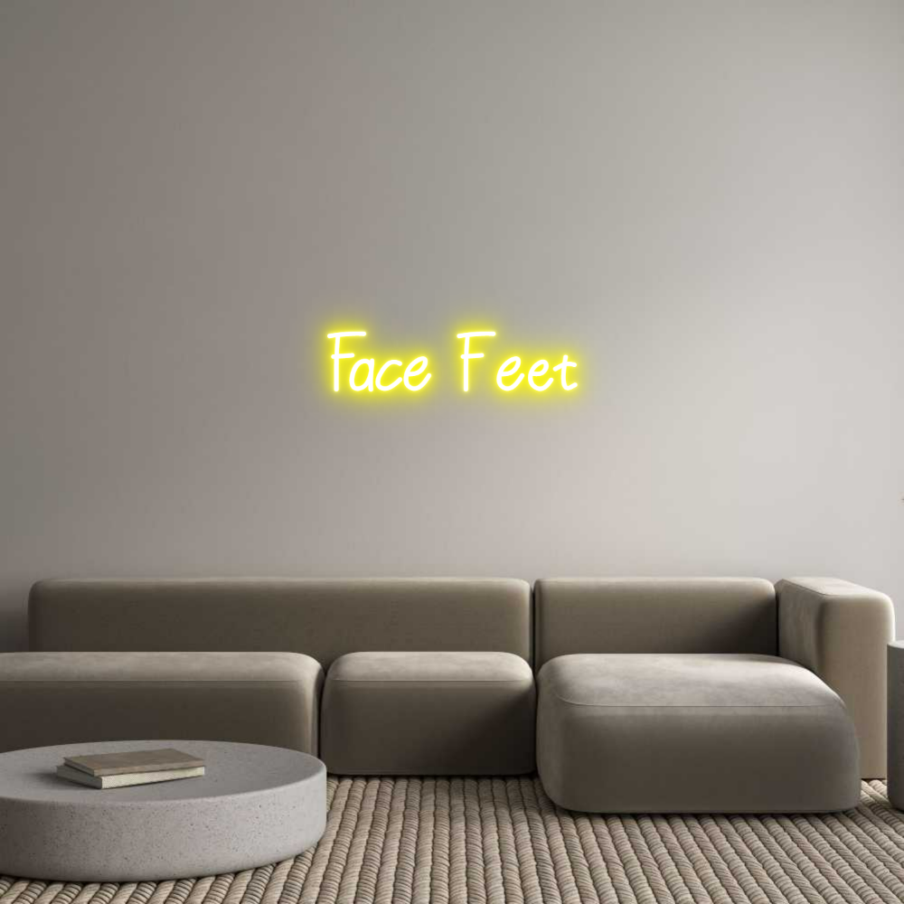 Individuelles Neon: Face Feet