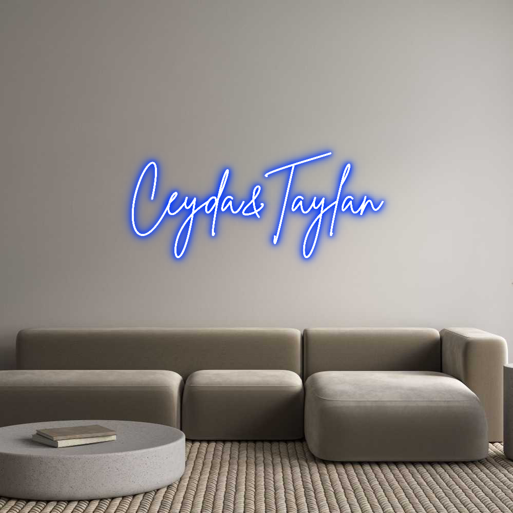 Individuelles Neon: Ceyda&Taylan