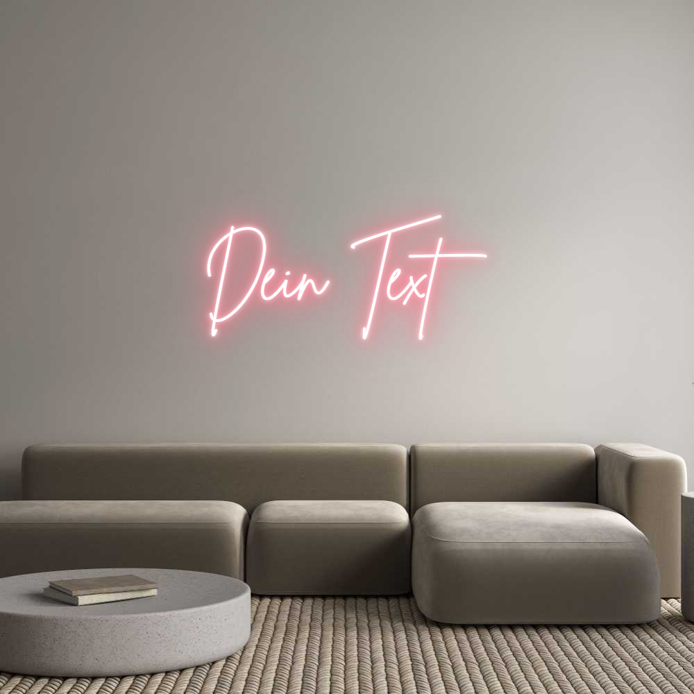 Individuelles Neon: Dein Text