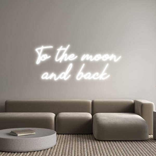 Individuelles Neon: To the moon
...