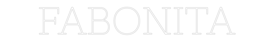 Individuelles Neon: FABONITA