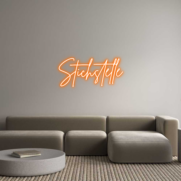 Individuelles Neon: Stichstelle