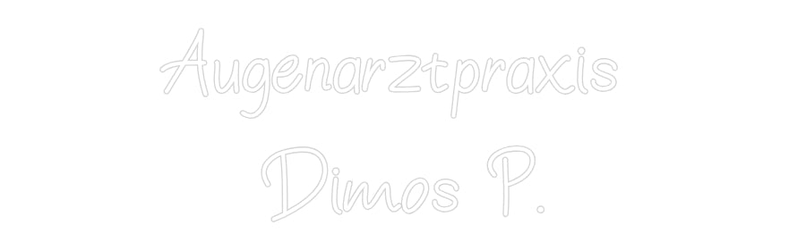 Individuelles Neon: Augenarztprax...