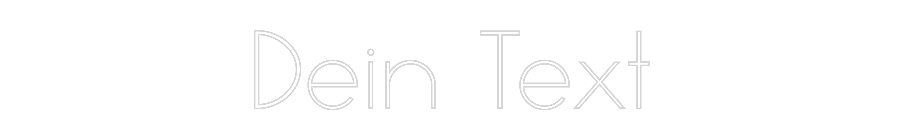 Individuelles Neon: Dein Text