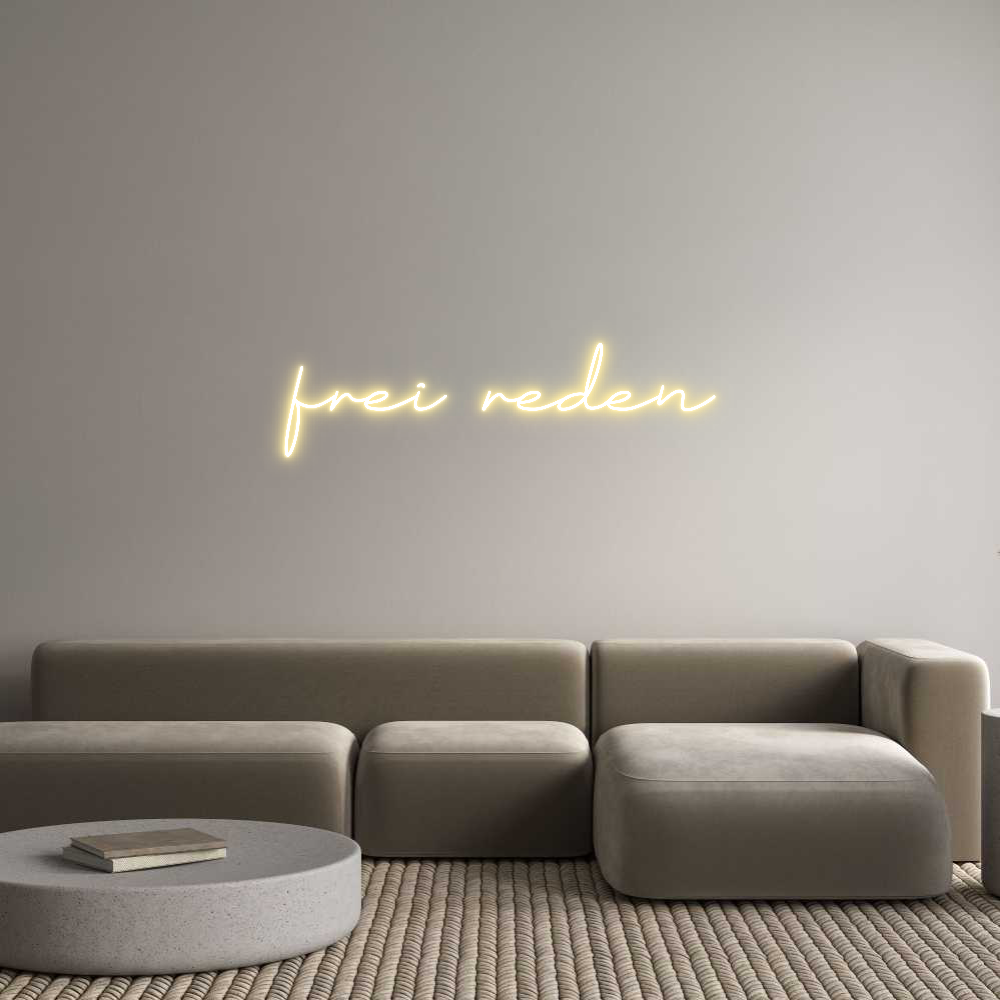 Individuelles Neon: frei reden