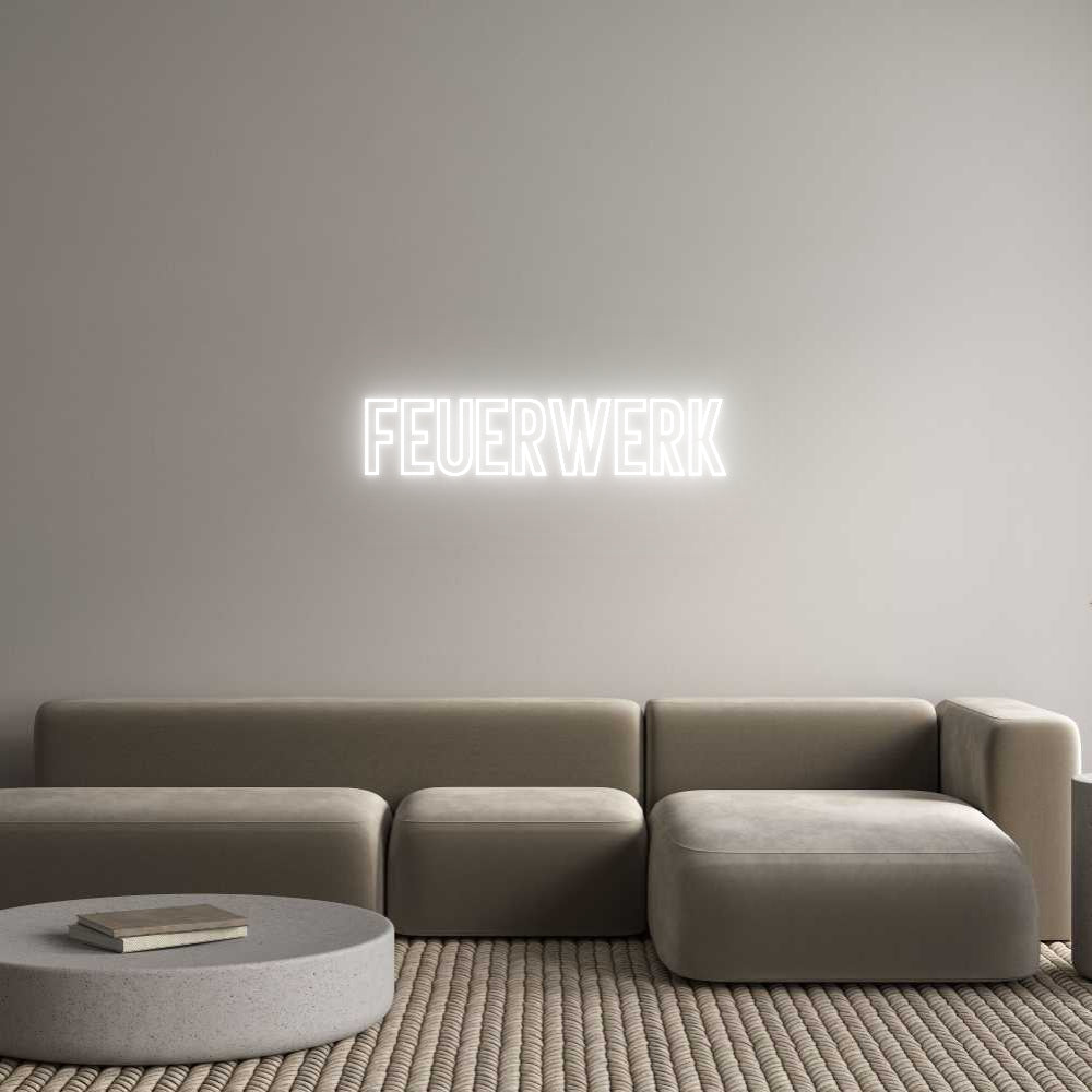 Individuelles Neon: Feuerwerk