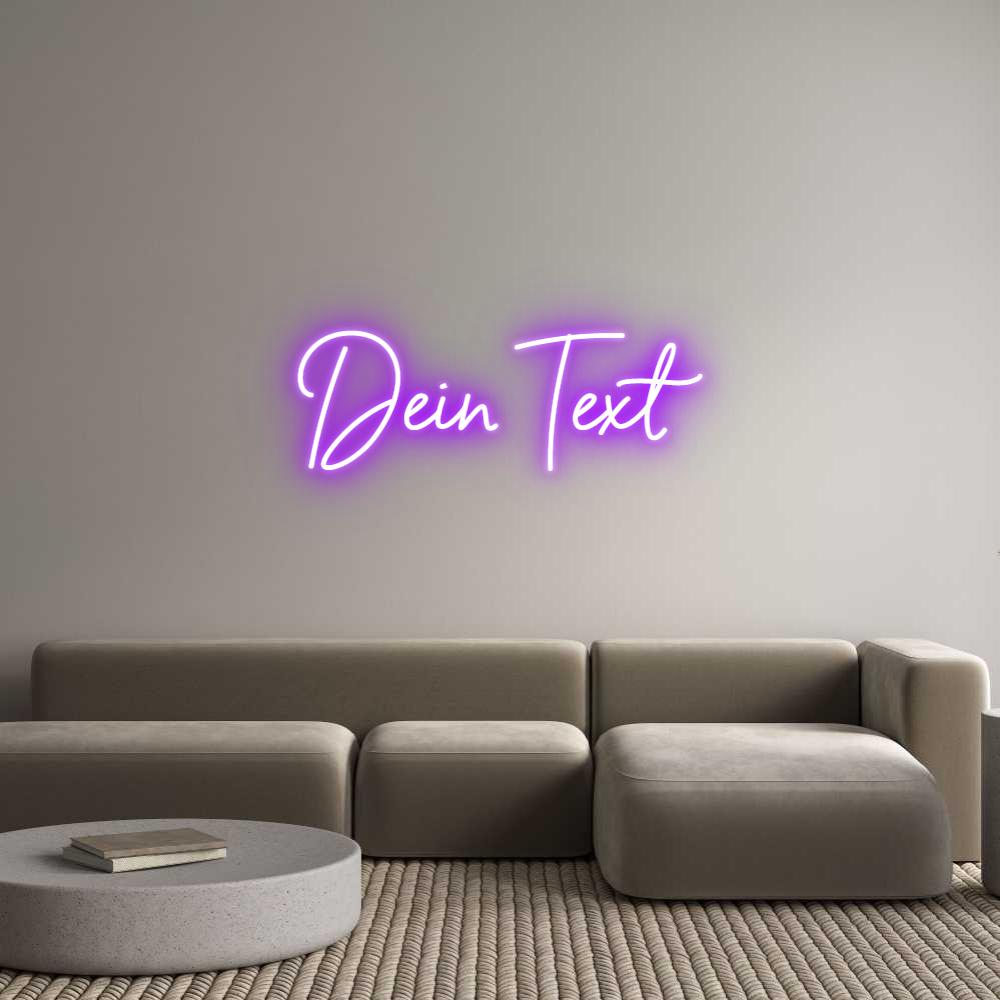 Individuelles Neon: Dein Text