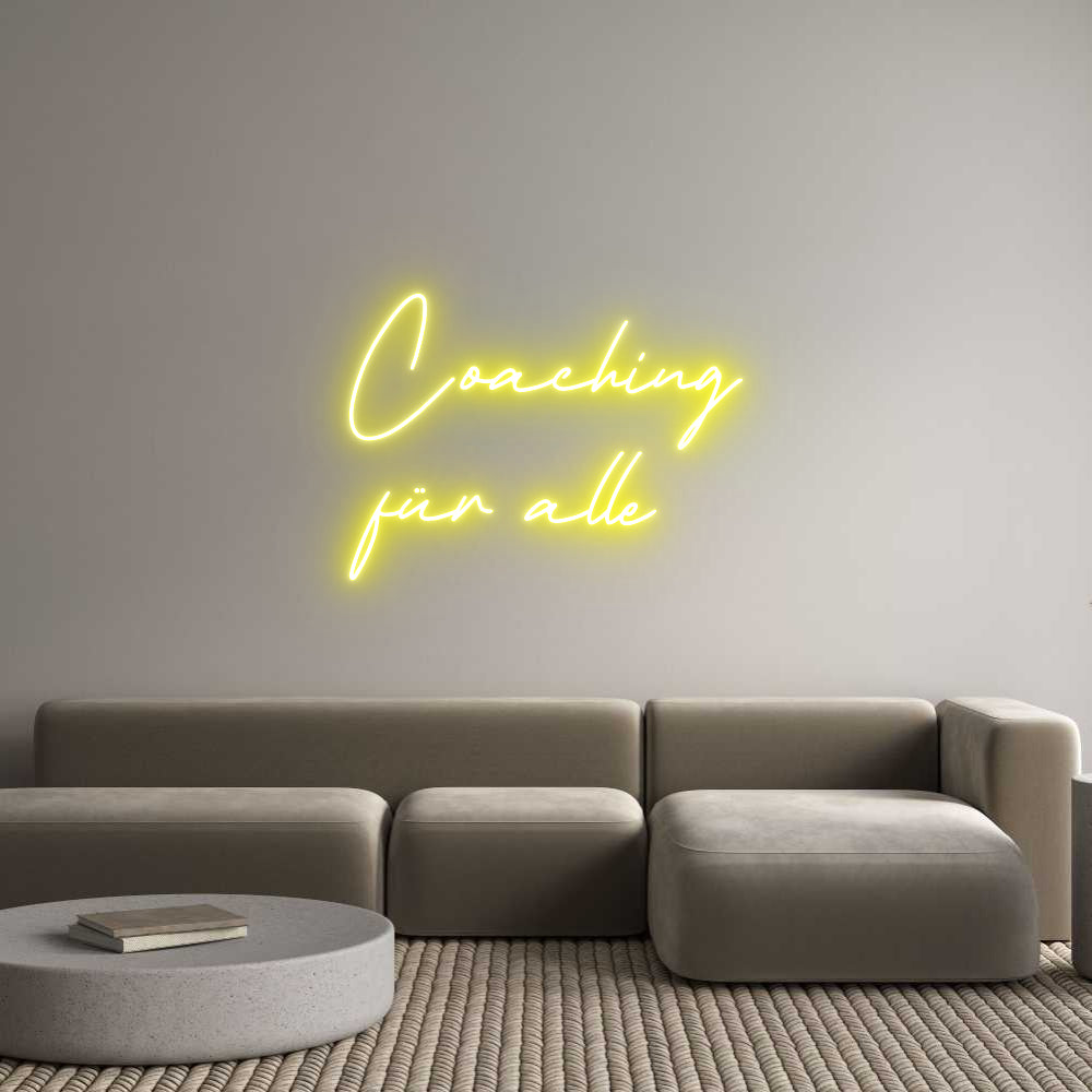 Individuelles Neon: Coaching
für...