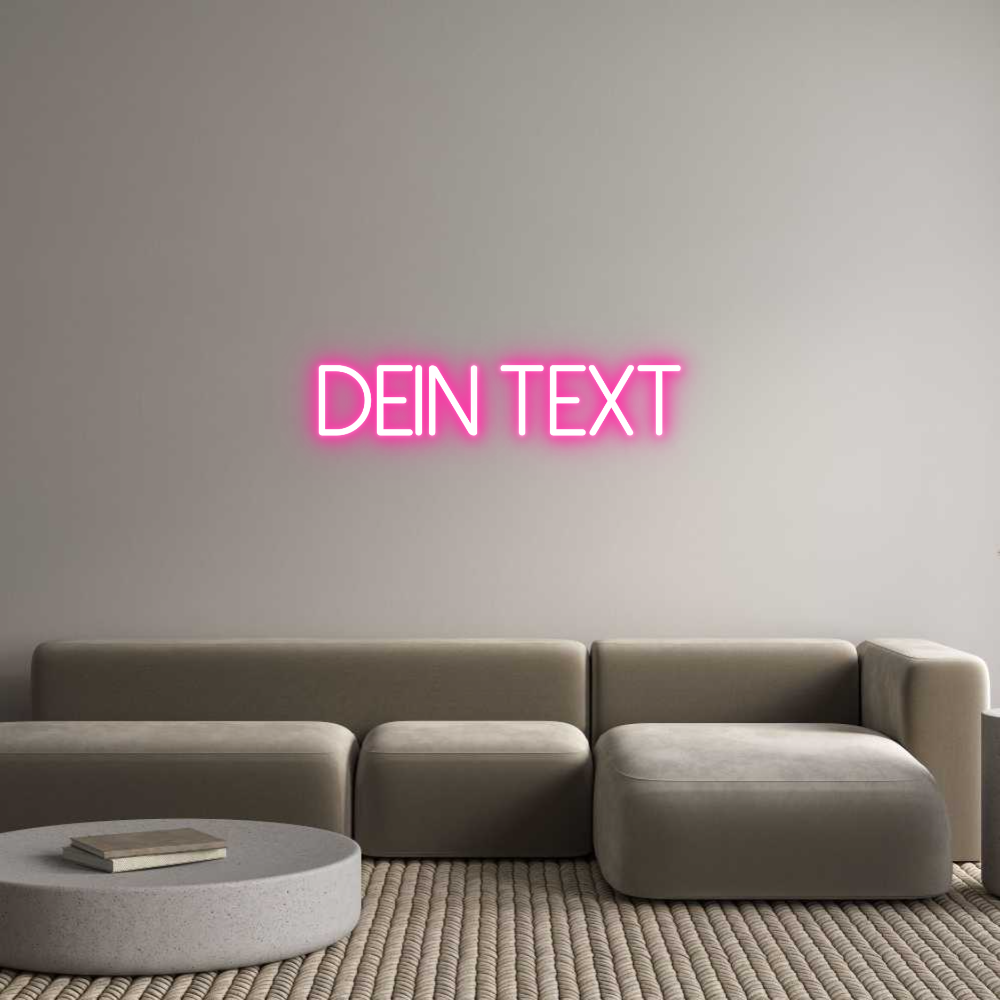 Individuelles Neon: Dein Text