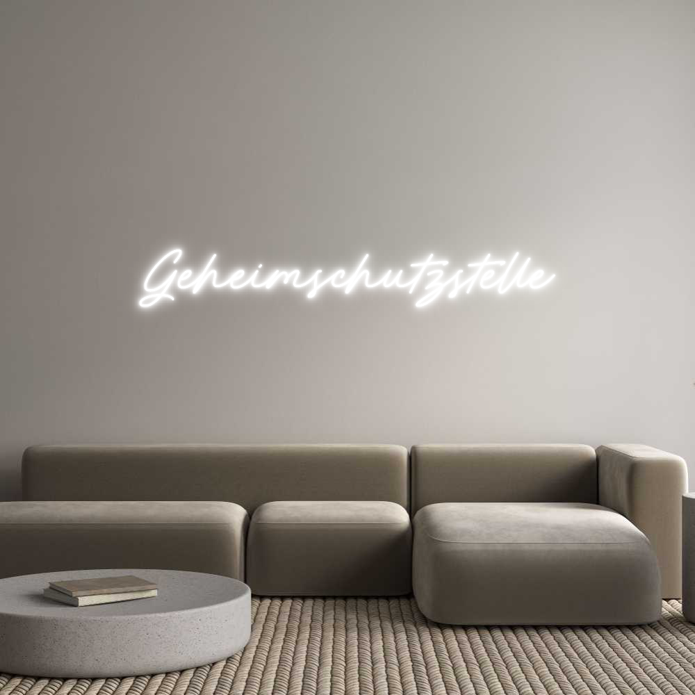 Individuelles Neon: Geheimschutzs...