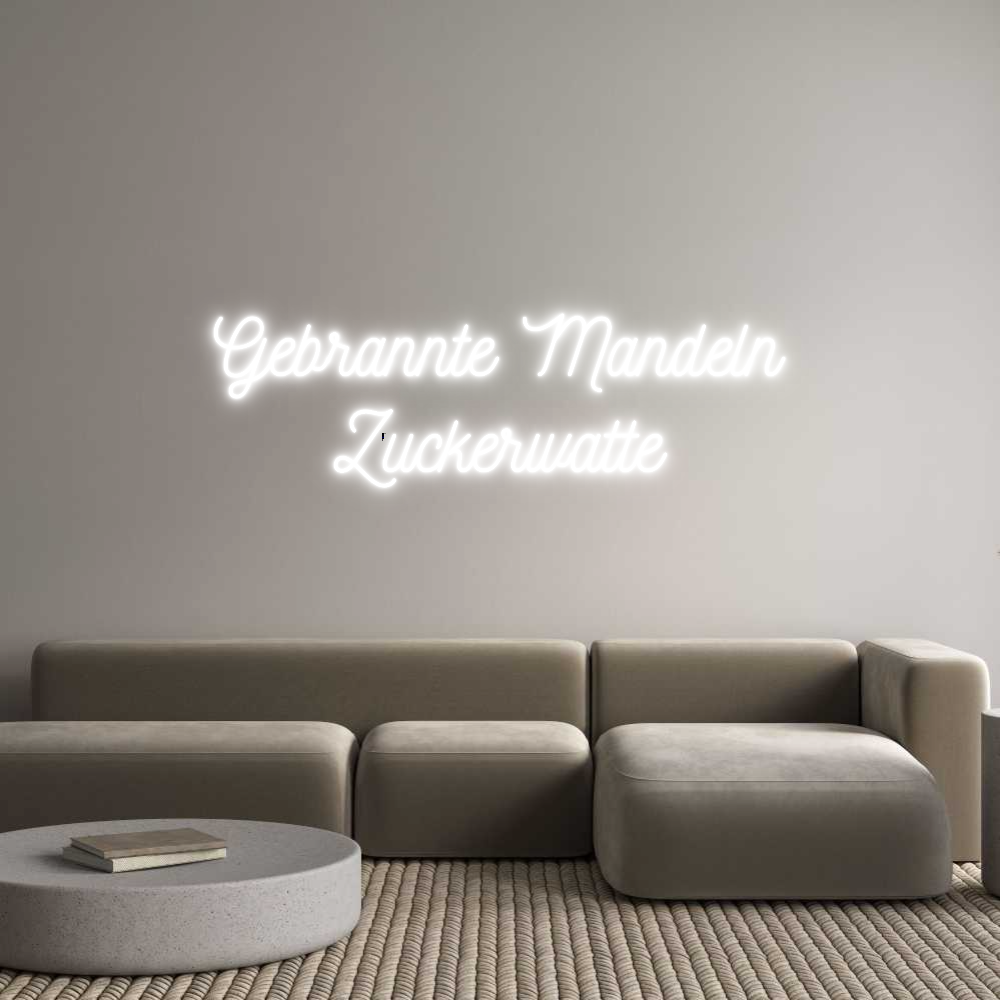 Individuelles Neon: Gebrannte Man...