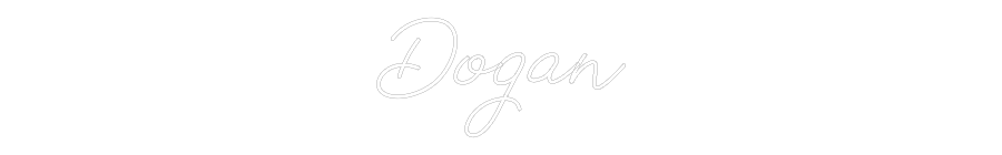 Individuelles Neon: Dogan