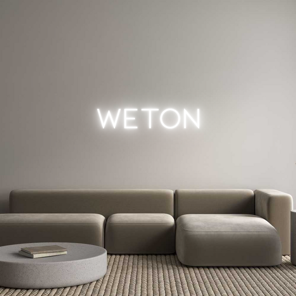 Individuelles Neon: WETON