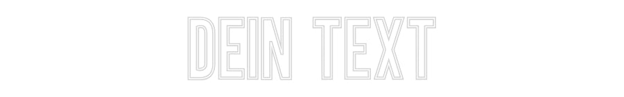 Individuelles Neon: Dein Text