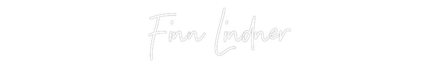 Individuelles Neon: Finn Lindner