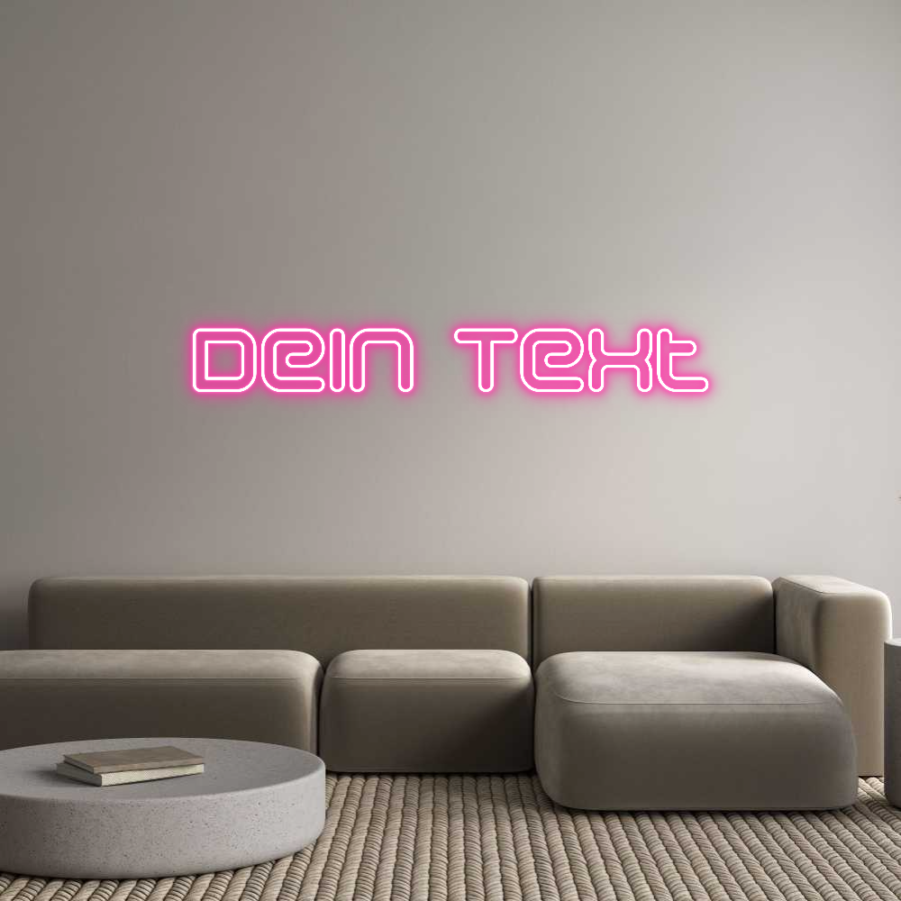 Individuelles Neon: Dein Text